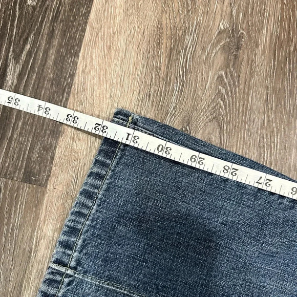 BKE Diva Jeans 29x33.5 Long Blue Denim Flare Low Rise Vintage Pants Park Ave - Picture 4 of 7